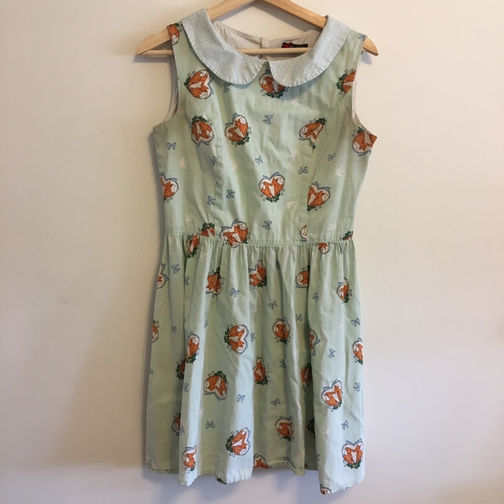 Fox Print Dress